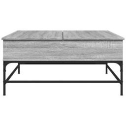 Berkfield Coffee Table Grey Sonoma 95X95X45 Cm Engineered Wood And Metal - thumbnail 5