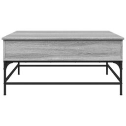 Berkfield Coffee Table Grey Sonoma 95X95X45 Cm Engineered Wood And Metal - thumbnail 6