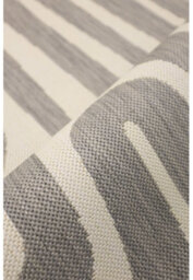 Melrose County Zebra Grey Design Flatweave Indoor Outdoor X-Large Area Rug 10mm Pile Height - 200/290Cm - thumbnail 3
