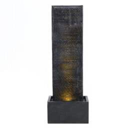 Living And Home Outdoor Garden Wall Standing Water Feature Fountain With Warm Light W 340 X D 220 X H 980 mm - thumbnail 7