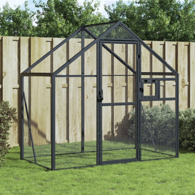 Walplus Anthracite Aviary 179X100X185 Cm Aluminium Bird Cage - image 1