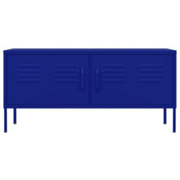 Berkfield Durable Tv Cabinet Navy Blue 105X35X50 Cm Steel - thumbnail 3