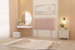Somnior Beds Somnior Alexas Plush Velvet 6Ft Super King Divan Bed Base With Upholstered Headboard Pink - thumbnail 3