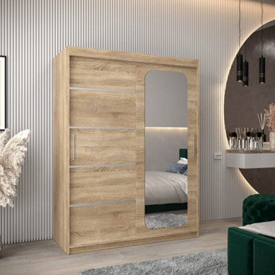 Arte Efficient Oak Sonoma Uppsala V2 Sliding Door Wardrobe 180Cm - Customisable Spacious Storage - image 1