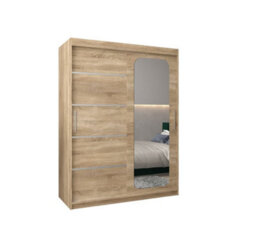 Arte Efficient Oak Sonoma Uppsala V2 Sliding Door Wardrobe 180Cm - Customisable Spacious Storage - thumbnail 2