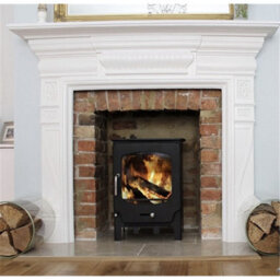 Marlborough Modern Metallic Black 5Kw Defra Multifuel Burning Stove - thumbnail 2