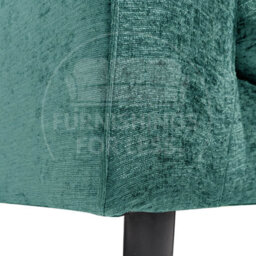 Furnishings For Less UK Monaco Chenille Fabric Long 4 Seater Sofa  Teal - thumbnail 4