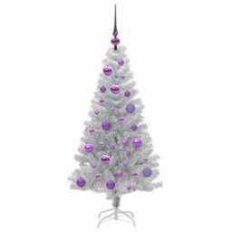 Vidaxl Christmas Tree Silver 120 Cm Pet - thumbnail 4