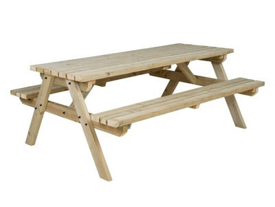 Arbor Garden Solutions Fortem Pub Style Picnic Table Benches Set (5Ft, Natural Finish) - image 1