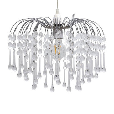 First Choice Lighting Skye - Cascading Jewelled Pendant Shade - image 1