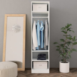 Vidaxl Wardrobe White 50X50X200 Cm Engineered Wood - thumbnail 3