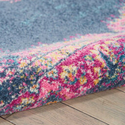 Nourison Passion Psn03 Blue Rug-201Cm X 290Cm - thumbnail 3