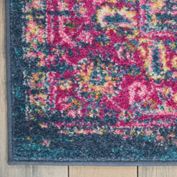 Nourison Passion Psn03 Blue Rug-201Cm X 290Cm - thumbnail 4