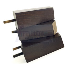 L&F Set Of 4 Replacement Furniture Bun Feet Antique Brown Turned Wood Legs 100mm High Settee Chairs Sofas Footstools M8 - thumbnail 7