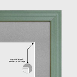 AK Frames 40X20Cm Green Classic Multi Photo Frame With Silver Mount - Holds 3 Apertures (3X) 6X4 Photos - thumbnail 7