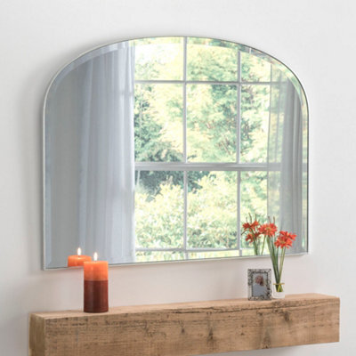 Yearn Simplicity Mantle Mirror Bevelled Silver 92(W) X 71Cm(H) - image 1