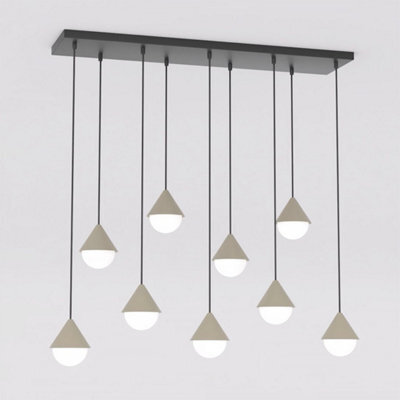 Emibig Lighting Emibig Giro Pendant Lamp 9 X G9 Black / Beige - image 1