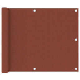 Berkfield Balcony Screen Terracotta 75X300 Cm Oxford Fabric - thumbnail 1