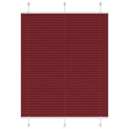 Berkfield Modern Pleated Blind Bordeaux Red 105X150 Cm Fabric Width 104.4 Cm Polyester - thumbnail 2