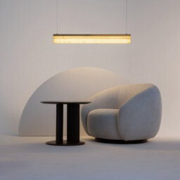Luminosa Lighting Luminosa Petra Modern Bar Pendant Ceiling Light Brass 3000K 2400Lm White Shade - thumbnail 3