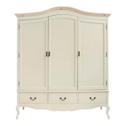 Statement Furniture Juliette Triple Wardrobe. French Style 3 Door Wardrobe - Champagne - thumbnail 2