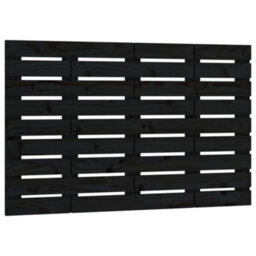 Berkfield Wall Headboard Black 106X3X63 Cm Solid Wood Pine - thumbnail 2