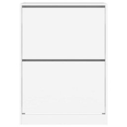 Vidaxl Shoe Cabinet With 2 Flip-Drawers White 80X42X108 Cm - thumbnail 6