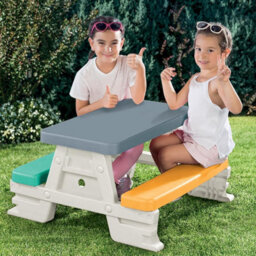Dolu Picnic Table For 4 Kids Outdoor And Indoor - thumbnail 3