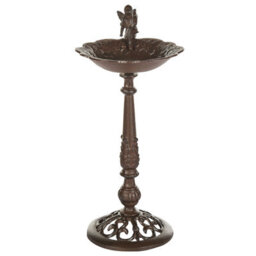 Beliani Retro Bird Bath Lark Brown - thumbnail 4