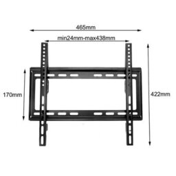 Tv Wall Bracket For 26To 55Screens, Ultra-Slim Tv Bracket With Spirit Level, Flat To Wall Mount. - thumbnail 2