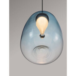 Luminosa Lighting Luminosa Oblo Slim Pendant Ceiling Light Blue, Matt Black Led 3W 140Lm 3000K - thumbnail 2