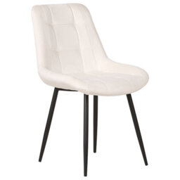 Beliani Set Of 2 Dining Chairs Melrose Velvet Off-White - thumbnail 4