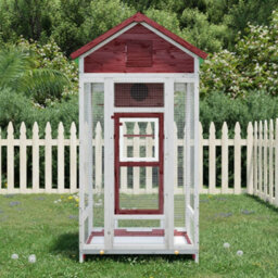 Walplus Bird House Mocha 91.5X53X170 Cm Solid Wood Pine