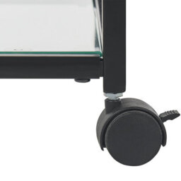 Beliani Kitchen Trolley Marcola Metal Black - thumbnail 7