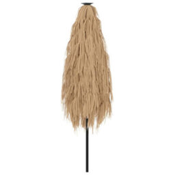 Walplus Garden Parasol With Steel Pole Brown 288X288X225 Cm - thumbnail 6