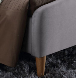 Save On Goods UK 5Ft King Size Light Grey,  Fabric Upholstered Bed Frame,bedstead. Soft Finish Fabric Bed - thumbnail 2
