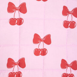 Ohs Kids Cherry Bow 3Kg Weighted Blanket Sensory Sleep Therapy Quilted Throw - Pink - thumbnail 6
