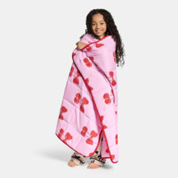 Ohs Kids Cherry Bow 3Kg Weighted Blanket Sensory Sleep Therapy Quilted Throw - Pink - thumbnail 4