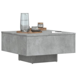 Vidaxl Coffee Table Concrete Grey 60X60X31.5 Cm Engineered Wood Coffee Tables - thumbnail 4