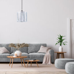 Happy Homewares Unique And Beautiful Polished Chrome Metal Forest Design Ceiling Pendant Shade - thumbnail 7
