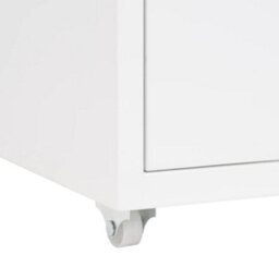 Vidaxl Mobile File Cabinet White 28X41X69 Cm Metal - thumbnail 7