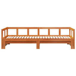 Berkfield Daybed Without Mattress Wax Brown 80X200 Cm Solid Wood Pine - thumbnail 5