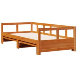 Berkfield Daybed Without Mattress Wax Brown 80X200 Cm Solid Wood Pine - thumbnail 3