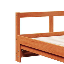 Berkfield Daybed Without Mattress Wax Brown 80X200 Cm Solid Wood Pine - thumbnail 9