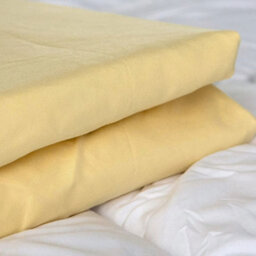 Just So Home Microfibre Bed Sheet Set Soft Touch Bedding (Yellow, Double)