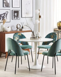 Beliani Set Of 2 Dining Chairs Covelo Velvet Mint Green - thumbnail 2