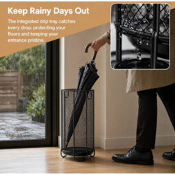 Metal Mesh Umbrella Holder For Entryway - thumbnail 6