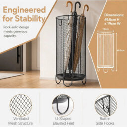 Metal Mesh Umbrella Holder For Entryway - thumbnail 3