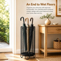 Metal Mesh Umbrella Holder For Entryway - thumbnail 5