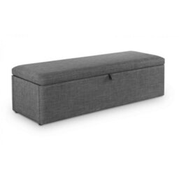 Ashfield Premium Slate Grey Fabric Blanket Box - thumbnail 2